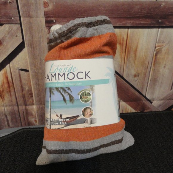 Lounge Hammock Tree Anchored 78"x31" NWT~indoora/outdoors~280lbs - Picture 1 of 4